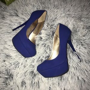 Blue Stiletto Heels